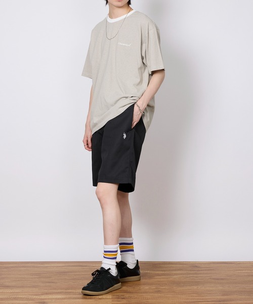 U.S. POLO ASSN.(ユーエスポロアッスン)の「【U.S. POLO ASSN.】TCツイルサガラワッペンワンポイント刺繍イージーショートパンツ 043010(その他パンツ・メンズ・ブラック/チャコールグレー/ベージュ/ホワイト・S/M/L/LL)」の19枚目の写真