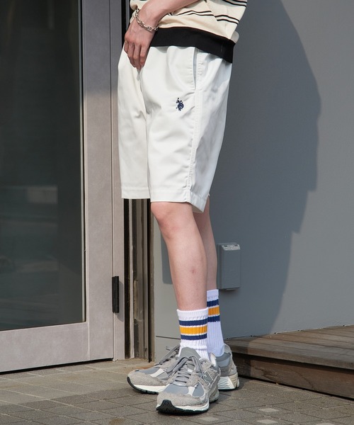 U.S. POLO ASSN.(ユーエスポロアッスン)の「【U.S. POLO ASSN.】TCツイルサガラワッペンワンポイント刺繍イージーショートパンツ 043010(その他パンツ・メンズ・ブラック/チャコールグレー/ベージュ/ホワイト・S/M/L/LL)」の9枚目の写真