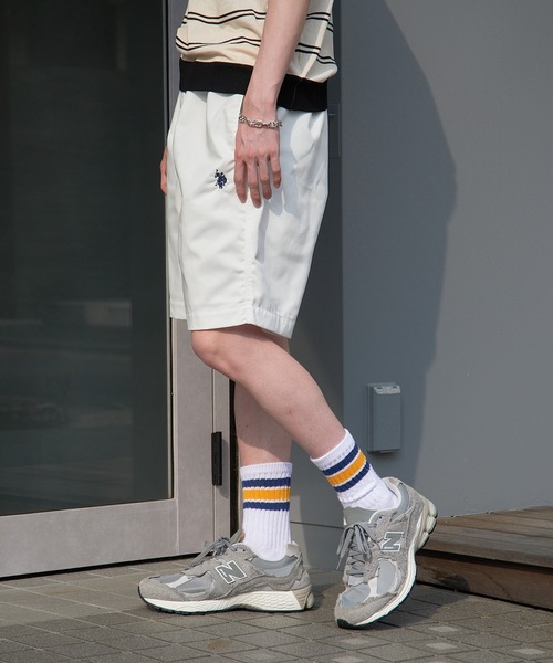 U.S. POLO ASSN.(ユーエスポロアッスン)の「【U.S. POLO ASSN.】TCツイルサガラワッペンワンポイント刺繍イージーショートパンツ 043010(その他パンツ・メンズ・ブラック/チャコールグレー/ベージュ/ホワイト・S/M/L/LL)」の10枚目の写真
