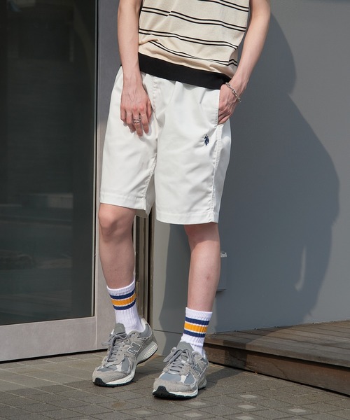 U.S. POLO ASSN.(ユーエスポロアッスン)の「【U.S. POLO ASSN.】TCツイルサガラワッペンワンポイント刺繍イージーショートパンツ 043010(その他パンツ・メンズ・ブラック/チャコールグレー/ベージュ/ホワイト・S/M/L/LL)」の12枚目の写真
