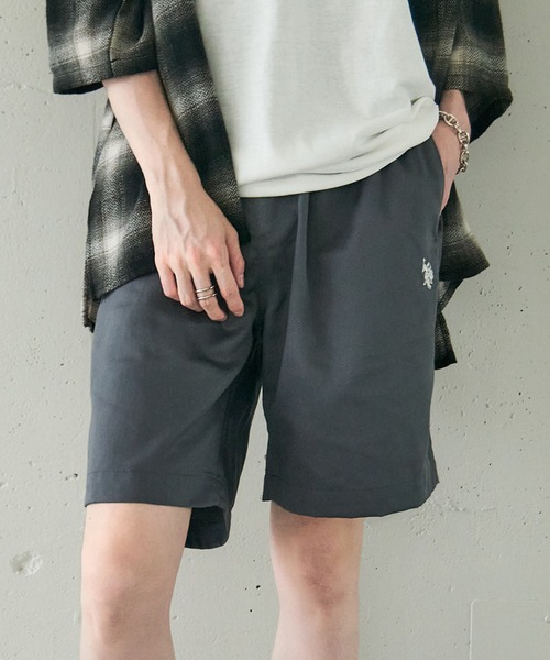 U.S. POLO ASSN.(ユーエスポロアッスン)の「【U.S. POLO ASSN.】TCツイルサガラワッペンワンポイント刺繍イージーショートパンツ 043010(その他パンツ・メンズ・ブラック/チャコールグレー/ベージュ/ホワイト・S/M/L/LL)」の21枚目の写真
