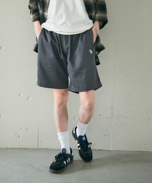 U.S. POLO ASSN.(ユーエスポロアッスン)の「【U.S. POLO ASSN.】TCツイルサガラワッペンワンポイント刺繍イージーショートパンツ 043010(その他パンツ・メンズ・ブラック/チャコールグレー/ベージュ/ホワイト・S/M/L/LL)」の7枚目の写真