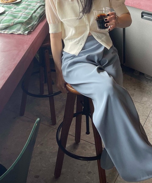 CE'E_SE'E（シーシー）の「[追加決定]ダブルクロスラップパンツ（その他パンツ・レディース・チャコールグレー/ブラック/サックスブルー・FREE）」の7枚目の写真