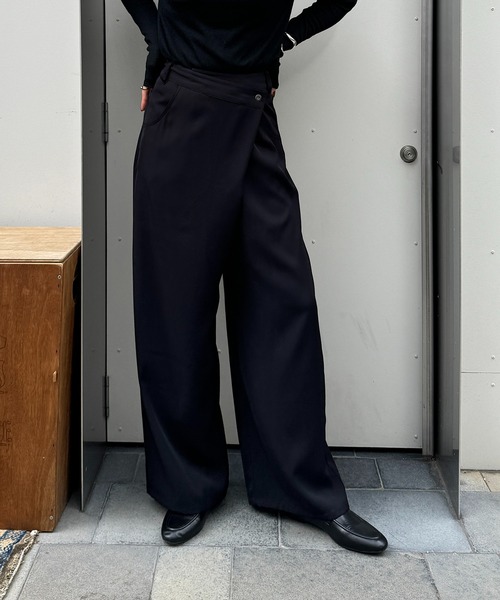 CE'E_SE'E（シーシー）の「[追加決定]ダブルクロスラップパンツ（その他パンツ・レディース・チャコールグレー/ブラック/サックスブルー・FREE）」の14枚目の写真