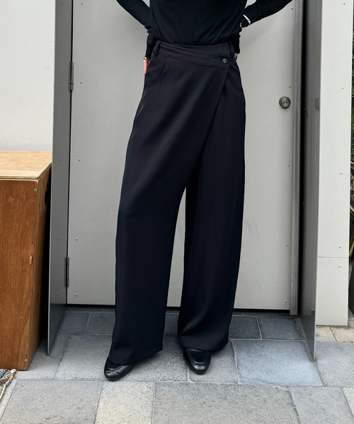 CE'E_SE'E（シーシー）の「[追加決定]ダブルクロスラップパンツ（その他パンツ・レディース・チャコールグレー/ブラック/サックスブルー・FREE）」の13枚目の写真