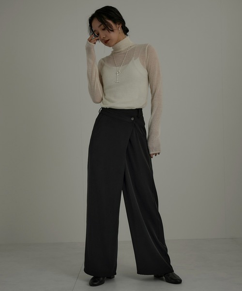 CE'E_SE'E（シーシー）の「[追加決定]ダブルクロスラップパンツ（その他パンツ・レディース・チャコールグレー/ブラック/サックスブルー・FREE）」の15枚目の写真