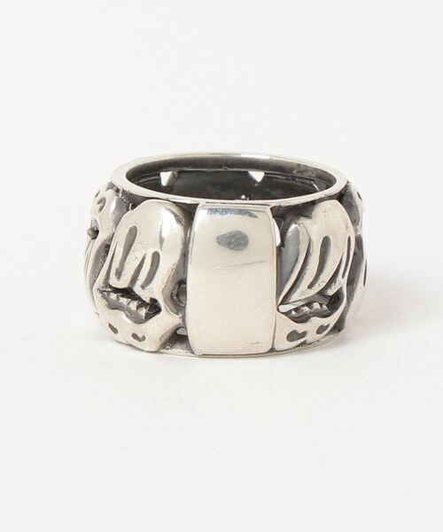 シルバー925 ローリングストーンズロゴリング NUMBER (N)INE（ナンバーナイン）の「THE ROLLING STONES × NUMBER (N