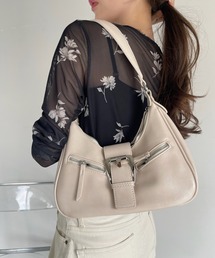 Ada. | ベルト バックル デザイン ワンハンドル バッグ(ハンドバッグ)