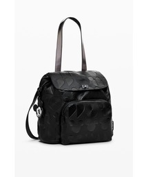 新品 Desigual 黒/白 ドットバックパック Desigual｜デシグアルのバックパック/リュック（ドット柄）通販