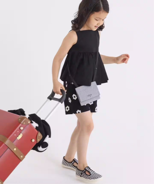 IENA ENFANT(イエナアンファン)の「《追加》【BASIC】移動ポケットポシェット kids(ポーチ・レディース・ブラック系その他/ブラック/ホワイト・FREE)」の4枚目の写真