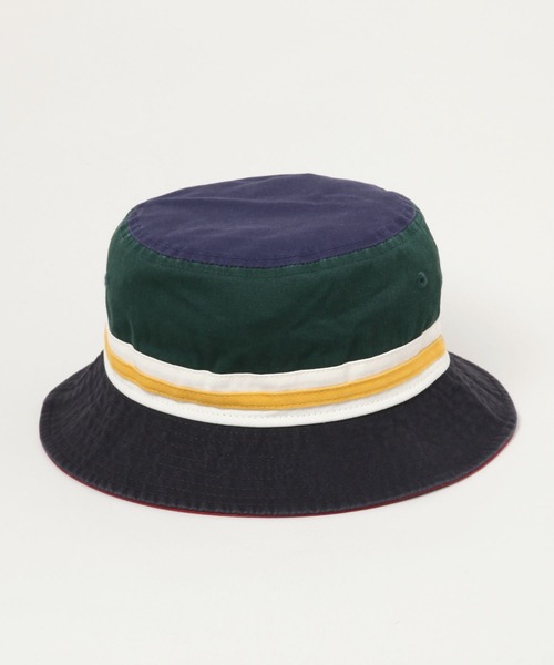 NEW ERA（ニューエラ）の「【NEW ERA/ニューエラ】Striped Band/ストライプバンドバケットハット（ハット・メンズ・その他/ブラック・FREE）」の2枚目の写真