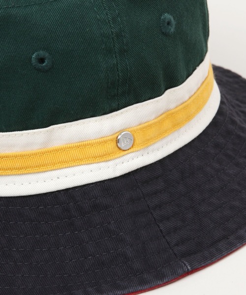 NEW ERA（ニューエラ）の「【NEW ERA/ニューエラ】Striped Band/ストライプバンドバケットハット（ハット・メンズ・その他/ブラック・FREE）」の4枚目の写真