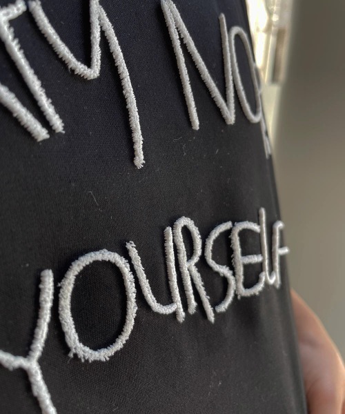 ENIM BY VICKY(エニムバイビッキー)の「刺繍ロゴバルーンノースリプルオーバー《洗濯機で洗える》(Tシャツ/カットソー・レディース・ブラック/ホワイト・M)」の8枚目の写真