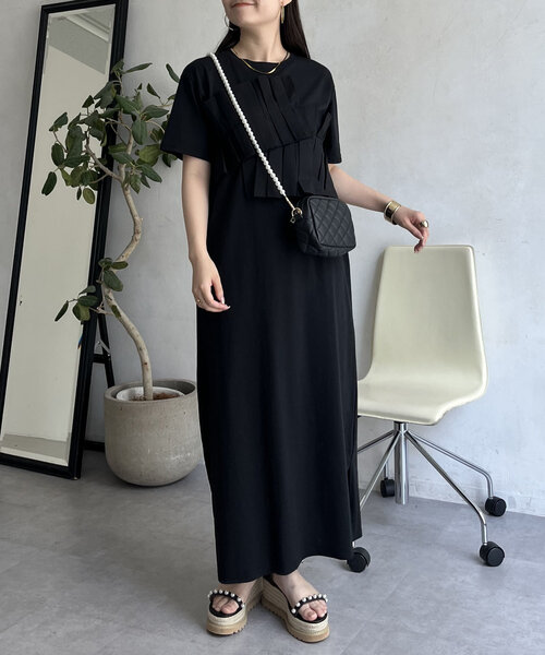 prose verse（プロズヴェール）の「フリルギャザードッキングカットワンピース（ワンピース・レディース・ブラック・PL/PM/LARGE/MEDIUM）」の18枚目の写真