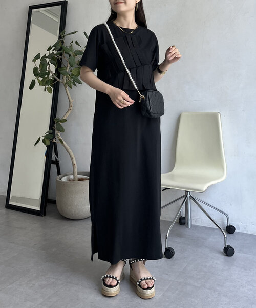 prose verse（プロズヴェール）の「フリルギャザードッキングカットワンピース（ワンピース・レディース・ブラック・PL/PM/LARGE/MEDIUM）」の19枚目の写真