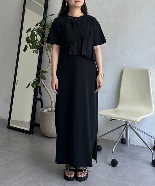 【美品】プロズヴェール⭐︎ フリルスリーブ2wayドッキングスウェット　Ｌサイズ prose verse フリルスリーブ2wayドッキングスウェット