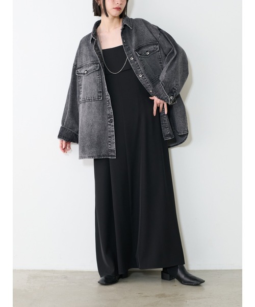 LARUTA(ラルータ)の「【LARUTA】ビスチェ風キャミワンピース(ワンピース・レディース・ブラック/グレイッシュベージュ/ブラウン/その他1/チャコールグレー・MEDIUM/LARGE)」の16枚目の写真