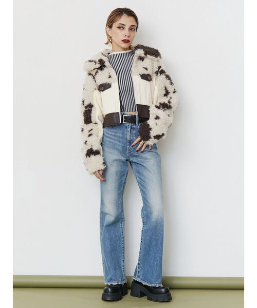 EVRIS(エヴリス)の「ロゴラインタートルニットトップス(ニット/セーター・レディース・ブラウン/ピンク/ブラック/ホワイト・FREE)」の15枚目の写真