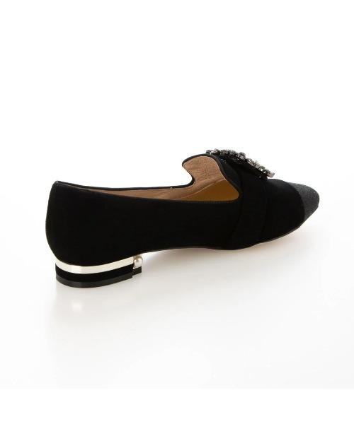 【セール】【美人百花9月号】ビジューバックル付きオペラシューズ（その他シューズ）｜Mode et Jacomo（モードエジャコモ）