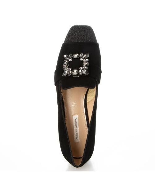 【セール】【美人百花9月号】ビジューバックル付きオペラシューズ（その他シューズ）｜Mode et Jacomo（モードエジャコモ）