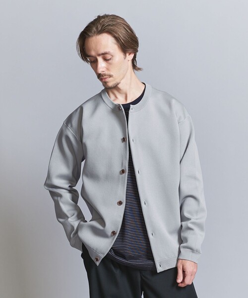 BEAUTY&YOUTH UNITED ARROWS（ビューティーアンドユースユナイテッドアローズ）の「ウォッシュ スムース クルーネック カーディガン（カーディガン/ボレロ・メンズ・ロイヤルブルー/ネイビー/ライトグレー・XL/L/M/S）」の5枚目の写真