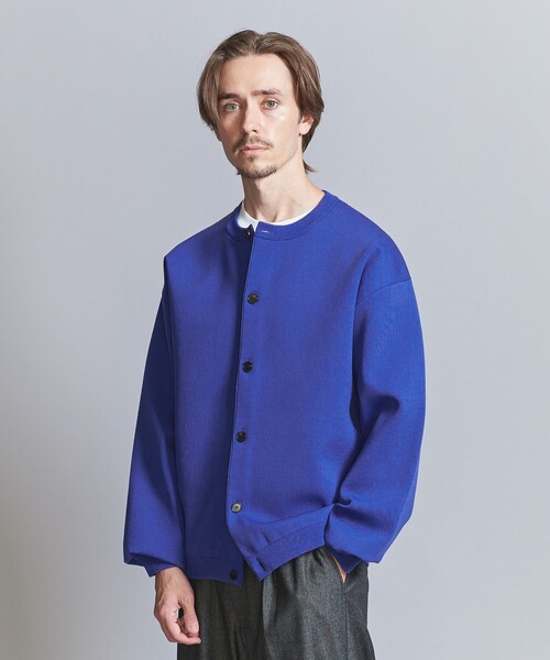 BEAUTY&YOUTH UNITED ARROWS（ビューティーアンドユースユナイテッドアローズ）の「ウォッシュ スムース クルーネック カーディガン（カーディガン/ボレロ・メンズ・ロイヤルブルー/ネイビー/ライトグレー・XL/L/M/S）」の7枚目の写真