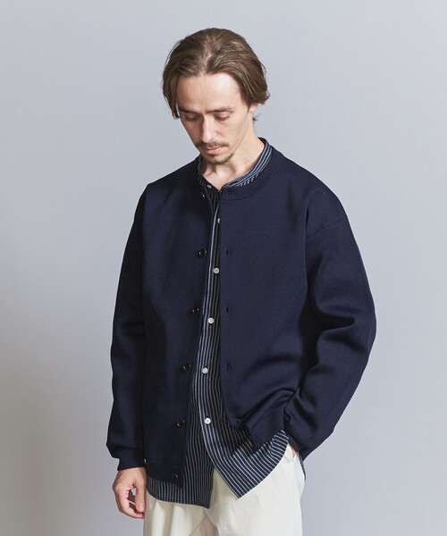 BEAUTY&YOUTH UNITED ARROWS（ビューティーアンドユースユナイテッドアローズ）の「ウォッシュ スムース クルーネック カーディガン（カーディガン/ボレロ・メンズ・ロイヤルブルー/ネイビー/ライトグレー・XL/L/M/S）」の9枚目の写真