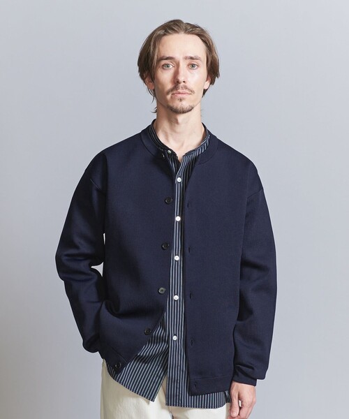 BEAUTY&YOUTH UNITED ARROWS（ビューティーアンドユースユナイテッドアローズ）の「ウォッシュ スムース クルーネック カーディガン（カーディガン/ボレロ・メンズ・ロイヤルブルー/ネイビー/ライトグレー・XL/L/M/S）」の10枚目の写真