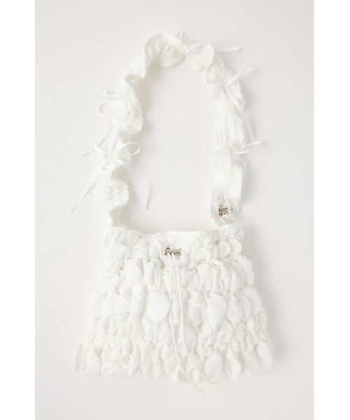 MOUSSY（マウジー）の「SHOULDER RIBBON PURSE バッグ（ショルダーバッグ・レディース・ブラック/ホワイト・FREE）」の4枚目の写真