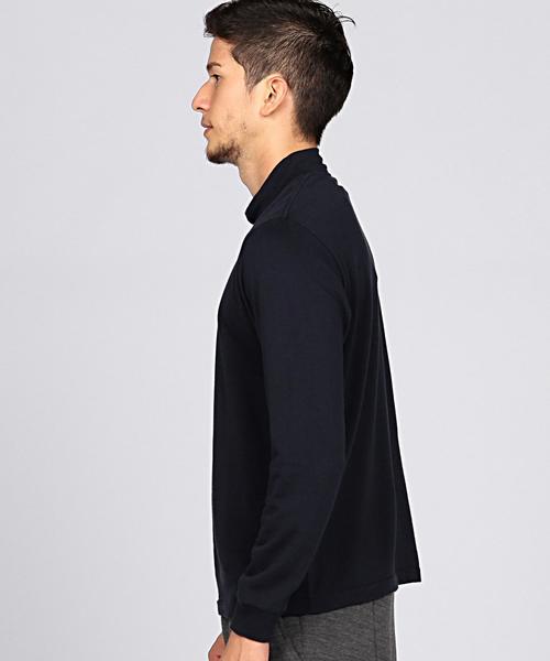 COMOLI（コモリ）の「COMOLI（コモリ） FLEECY MOCK L/SL（Tシャツ/カットソー・メンズ・ホワイト/ネイビー・2/3）」の4枚目の写真