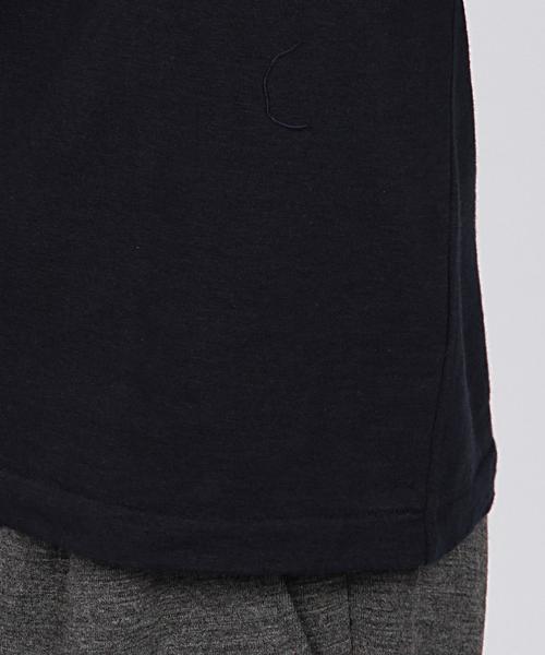 COMOLI（コモリ）の「COMOLI（コモリ） FLEECY MOCK L/SL（Tシャツ/カットソー・メンズ・ホワイト/ネイビー・2/3）」の8枚目の写真