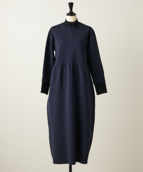 BEARDSLEY（ビアズリー）の「バイカラーニットワンピース（ワンピース・レディース・キャメル/ネイビー・FREE）」の14枚目の写真