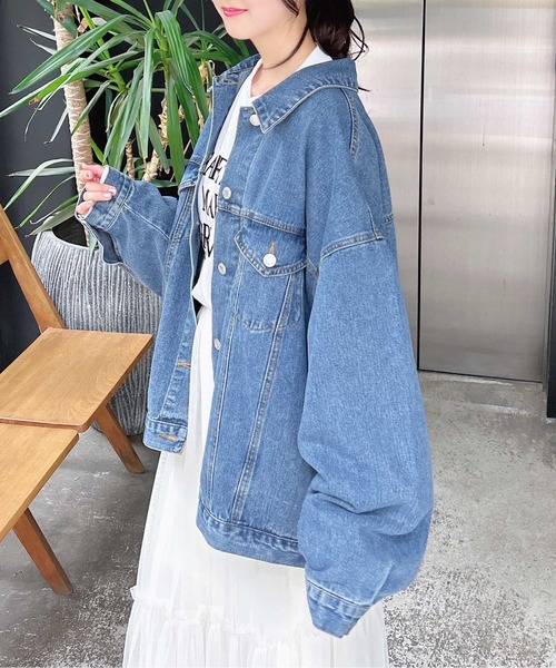 INGNI（イング）の「【WEB限定】ビッグデニムジャケット（デニム