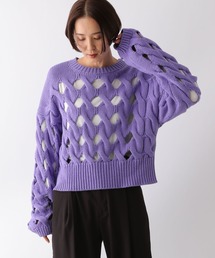 LEPSIM | 3.5ゲージショートホールプルオーバー 133101(ニット/セーター)