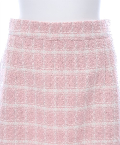 clear（クリア）の「ツイードスカート [セット可 高見え 大人 上品 スタイルアップ]≪2024AW新作≫（スカート・レディース・ピンク/ブラウン/ブラック×ホワイト/ホワイト×ブラック・F/SHORT）」の9枚目の写真