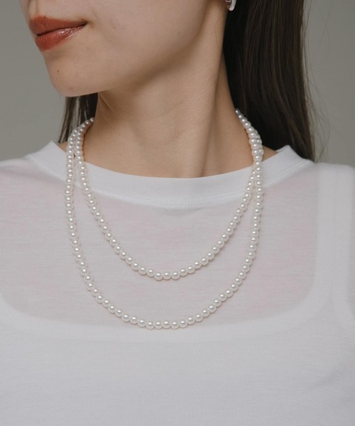 URBAN RESEARCH Sonny Label(アーバンリサーチサニーレーベル)の「パールロングネックレス(ネックレス・レディース・オフホワイト・ONE)」の1枚目の写真