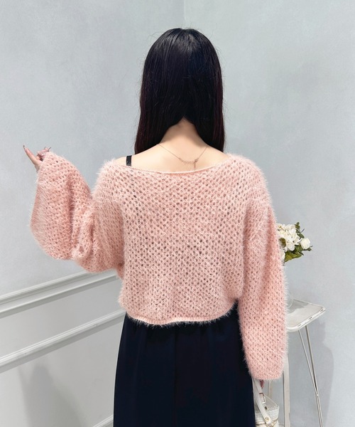 apres jour(アプレジュール)の「ラメドロストリボントップス【ZOZOTOWN限定アイテム】(ニット/セーター・レディース・ライトブルー/オフホワイト/ピンク・フリー/X-LARGE)」の22枚目の写真