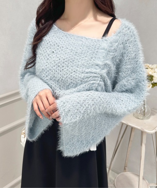apres jour(アプレジュール)の「ラメドロストリボントップス【ZOZOTOWN限定アイテム】(ニット/セーター・レディース・ライトブルー/オフホワイト/ピンク・フリー/X-LARGE)」の13枚目の写真