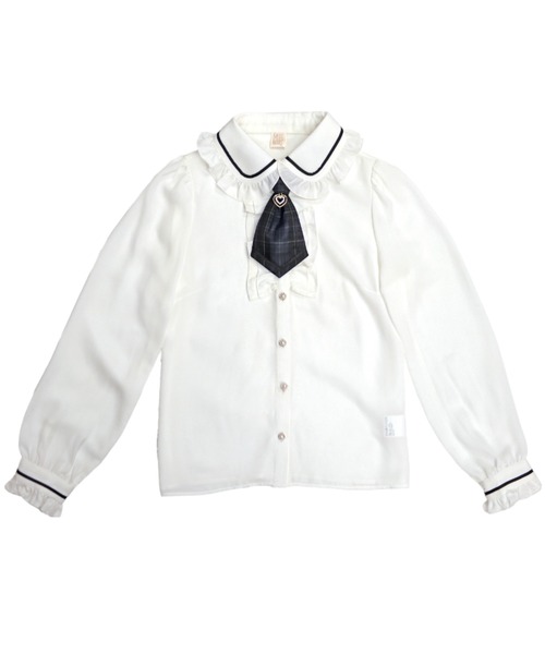 【セール】ダブルフリルネクタイ付ブラウス（シャツ/ブラウス）｜Secret Honey（シークレットハニー）