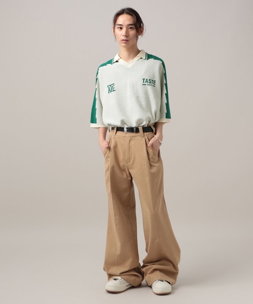 TASTE by Knit(テイストバイニット)の「【TASTE by Knit】Game knit polo(ニット/セーター・メンズ・ブラック/ベージュ・MEDIUM/SMALL)」の8枚目の写真