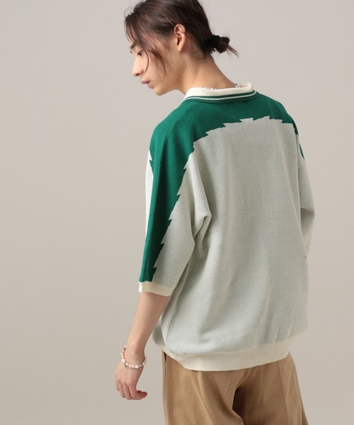 TASTE by Knit(テイストバイニット)の「【TASTE by Knit】Game knit polo(ニット/セーター・メンズ・ブラック/ベージュ・MEDIUM/SMALL)」の9枚目の写真