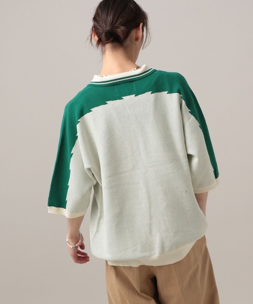 TASTE by Knit(テイストバイニット)の「【TASTE by Knit】Game knit polo(ニット/セーター・メンズ・ブラック/ベージュ・MEDIUM/SMALL)」の10枚目の写真