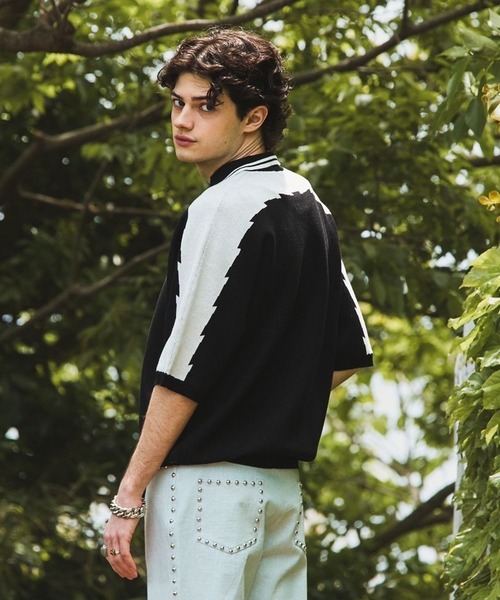 TASTE by Knit(テイストバイニット)の「【TASTE by Knit】Game knit polo(ニット/セーター・メンズ・ブラック/ベージュ・MEDIUM/SMALL)」の14枚目の写真