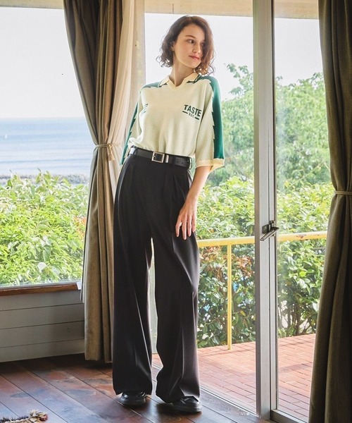 TASTE by Knit(テイストバイニット)の「【TASTE by Knit】Game knit polo(ニット/セーター・メンズ・ブラック/ベージュ・MEDIUM/SMALL)」の16枚目の写真