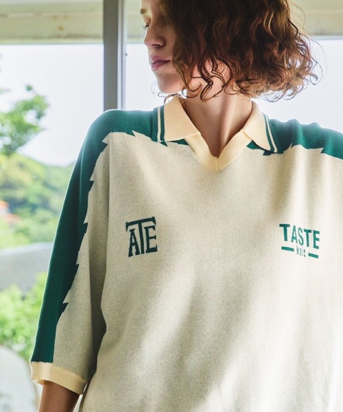 TASTE by Knit(テイストバイニット)の「【TASTE by Knit】Game knit polo(ニット/セーター・メンズ・ブラック/ベージュ・MEDIUM/SMALL)」の18枚目の写真