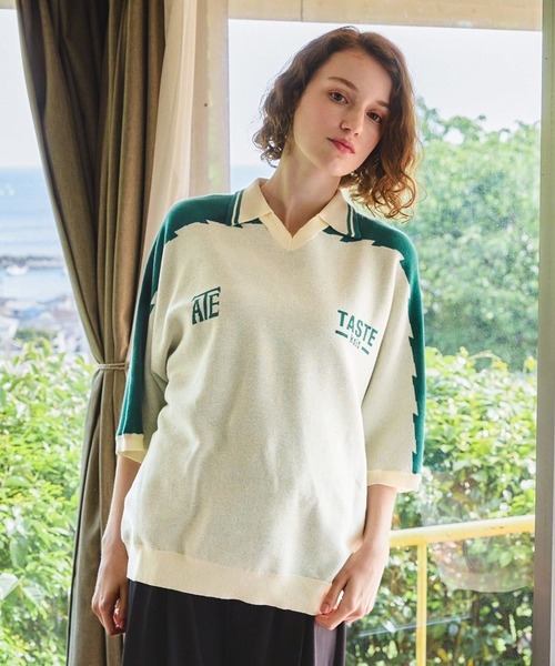 TASTE by Knit(テイストバイニット)の「【TASTE by Knit】Game knit polo(ニット/セーター・メンズ・ブラック/ベージュ・MEDIUM/SMALL)」の19枚目の写真