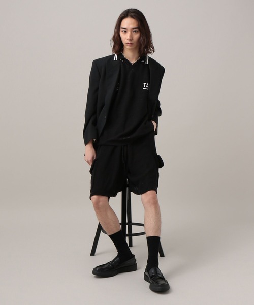 TASTE by Knit(テイストバイニット)の「【TASTE by Knit】Game knit polo(ニット/セーター・メンズ・ブラック/ベージュ・MEDIUM/SMALL)」の3枚目の写真