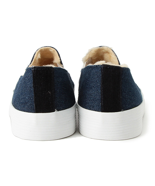 maccheronian（マカロニアン）の「maccheronian × BEAMS / 別注 ボアデニムスリッポン（スニーカー・メンズ・ブルー/ブルー系その他・40/41/42/43）」の10枚目の写真