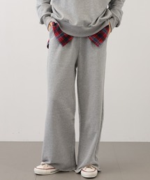 saloon | SALOON(サルーン)/スウェットワイドパンツ【手洗い可】(スウェットパンツ)