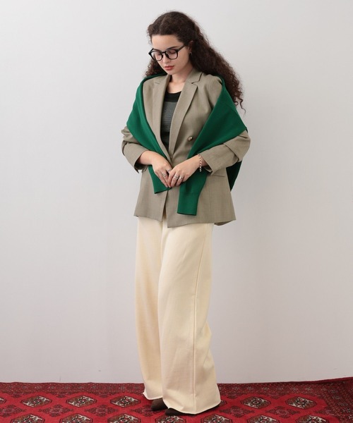 saloon(サルーン)の「SALOON(サルーン)/スウェットワイドパンツ【手洗い可】(スウェットパンツ・レディース・チャコールグレー/ライトグレー/アイボリー・FREE)」の10枚目の写真